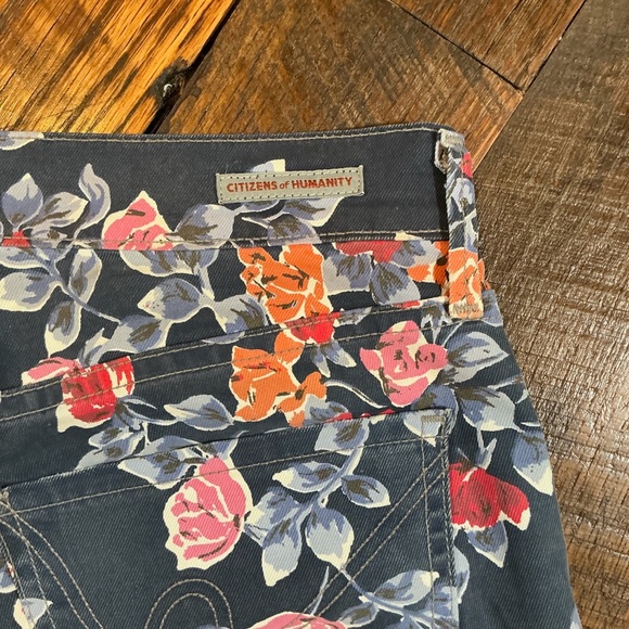 Citizens of Humanity Thompson Medium Rise Skinny Floral Jeans Women’s 28 - Picture 15 of 15